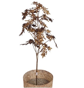 Estacas Espirales de Jardín de Lámina de Hierro con Diseño de Hoja de Bronce, Acabado Antiguo, Calidad Duradera, Tamaño Personalizado - Colecciones AB - Product Image 2