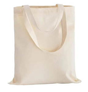 Premium Fabric Long Handle Cotton Tote Bag Zipper Closure Embroidery England Style Solid Pattern All Seasons Eco-Conscious Users - Product Image 5
