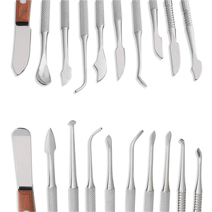 Kit d'outils de sculpture en acier inoxydable à double extrémité avec étui de transport pour la sculpture, la poterie et les instruments de laboratoire dentaire - Product Image 4