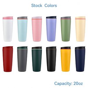 Nouvelle conception, tasse de voyage isotherme à double paroi de 20 oz, tasse de voiture portable en acier inoxydable - Product Image 5