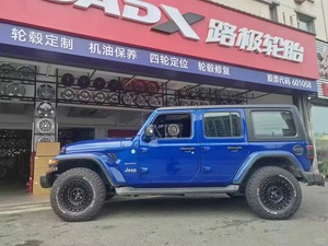 Cerchi Wenqi Offroad Beadlock Style Black Rhino Design 17x9 5x127 per Wrangler - Product Image 3