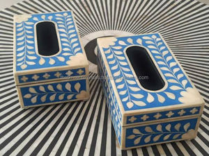 Hot Selling Luxury <b>Black</b> & White MDF <b>Tissue</b> Box with Elegant Mother Pearl Design for Home Hotel Restaurant Decoration Made <b>Paper</b> - Product Image 6