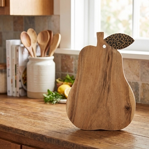 Plateau de service artisanal en bois de Suar de qualité alimentaire avec incrustation de bambou noir, petit plateau naturel non verni, artisanat balinais, cadeau en bois, art. - Product Image 2