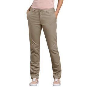 กางเกงชิโน่ผู้หญิงแบบทางการ พิมพ์โลโก้ได้ ทรงตรง ขาตรง ผ้าฝ้าย 100% ระบายอากาศได้ดี เอวยางยืด จากซัพพลายเออร์บังกลาเทศ เหมาะสำหรับฤดูหนาว - Product Image 5