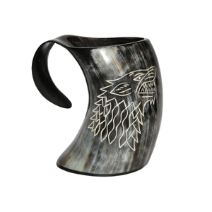 Jarra de cuerno de búfalo de agua Natural de la mejor calidad, taza tallada vikinga de Animal pulido para decoración del hogar, artesanías de calidad náutica - Product Image 4