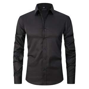 Chemise habillée de luxe pour homme en mélange de coton – Coupe moderne, manches longues, boutonnée, idéale pour les affaires, le bureau, les mariages, les fêtes - Product Image 5
