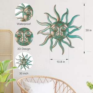 Sculpture murale contemporaine en fer forgé, best-seller, pour salon, chambre, hôtel, décoration murale élégante en métal. - Product Image 5