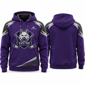 Sudadera con Capucha Personalizada Blackthorn para Hockey sobre Hielo, Color Morado, Logotipo Sublimado, Unisex, Adulto, Absorbe la Humedad, Manga Larga, Corte Regular - Product Image 1
