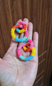 Needlework Handmade Beaded Earring - Product Image 3