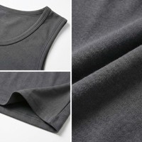Débardeur de compression pour homme, séchage rapide, respirant, écologique, 100% coton, ajusté pour la musculation, 220g, tricoté, OEM