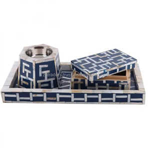 Golden Serenity madre de perla Mabkhara quemador hecho a mano de lujo Bakhoor titular para Ramadan Eid, elegante decoración de fragancia para el hogar - Product Image 1