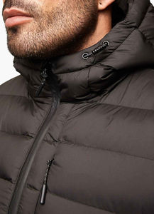 Veste d'hiver courte matelassée de luxe pour homme, imperméable, avec capuche, qualité supérieure, vente en gros d'usine - Product Image 6