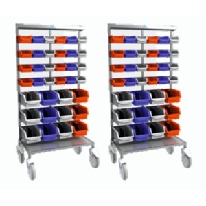 Chariot à médicaments en acier inoxydable, chariot à médicaments d'hôpital, tiroirs, bacs, mobilier médical durable - Product Image 3
