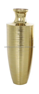 Nuevo florero brillante moderno de Metal hecho a mano de lujo para la decoración del hogar y el Hotel centro de mesa Floral martillado hecho Zahid Exports India - Product Image 3