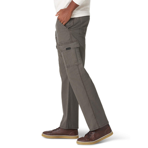 Men's Casual <b>Cargo</b> Pants Straight Leg Midweight Canvas Multiple Pockets Breathable Button Fly Autumn Wear - Product Image 3