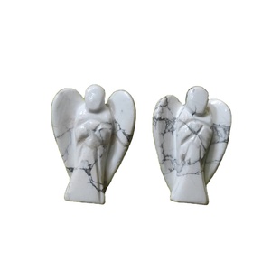 Pierre de guérison, cristaux naturels, qualité supérieure, pierre précieuse polie, améthyste, petites ailes d'ange sculptées à la main - Product Image 4