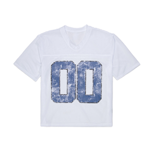 Camiseta Deportiva de Fútbol Americano Unisex de Malla, Holgada, de Manga Corta, Personalizada, de Alta Calidad, Tendencia 2026, 100% Poliéster - Product Image 3