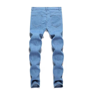 Jeans amples pour hommes, respirants, à prix abordable, vente en gros, OEM, mode, longueur intégrale, style Hip Hop, taille basse, personnalisables - Product Image 1