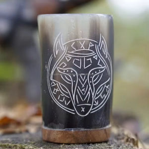 ชุดแก้วดื่มทรงเขาสัตว์ ดีไซน์สัตว์ทะเลสุดอลังการ ขัดเงาจากหินอาเกตอินเดีย เหมาะสำหรับตกแต่งบ้าน ร้านอาหาร บาร์ - Product Image 1