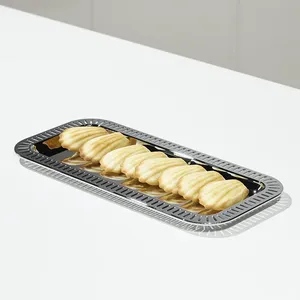 Plateau de service en aluminium fait main de qualité supérieure avec surface dorée brossée pour l'hôtellerie, la restauration et les projets d'aménagement intérieur résidentiel - Product Image 2
