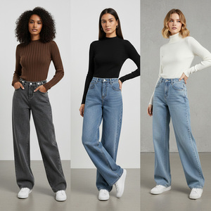 Nouveaux Jeans pour Femmes en Gros, Élastiques et Extensibles, Taille Haute, Coupe Skinny, Style Crayon, Tendance pour l'Exportation - Product Image 1