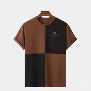 Camiseta de Hombre a la Moda, Tela Ligera, Material de Algodón Suave, Uso Diario Informal, Estilo Urbano Esencial - Product Image 1