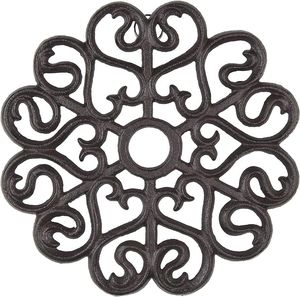 Best Selling Aluminum <b>Trivets</b> Silver Finished For Heat Resistant Table Mats <b>Trivet</b> Hot Pot Holder for Home & Restaurant Use - Product Image 2