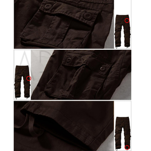 Comfortable Daily Wear Custom Colors & Sizes Multi Pocket Workout Latest Style <b>Brown</b> Color Lightweight Cotton <b>Cargo</b> Pants - Product Image 6