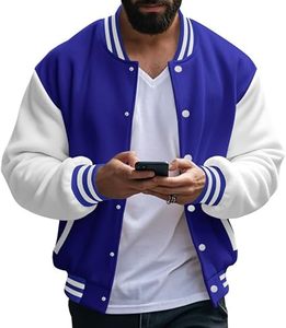 Chaqueta de Invierno Cálida y Cómoda para Hombre, Estilo Letterman, con Cuello Alto, Logotipo Frontal, Resistente al Viento, Ecológica, de Alta Calidad a un Precio Razonable - Product Image 6