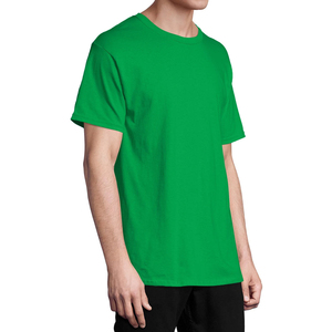 เสื้อยืดคอกลมแขนสั้นลายทางผู้ชาย ทรงปกติ น้ำหนัก 230 กรัม ผ้าฝ้าย 100% สวมใส่สบาย ผ้าถัก ลายสีแดง ขาว เทา - Product Image 5