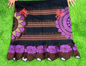 Faldas Polinesias Personalizadas para Mujer, Transpirables, de Algodón, Estilo Islas del Pacífico, con Bordado, Estilo Casual - Product Image 1