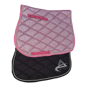 Almohadilla de Montar a Caballo CST Rosa Brillante con Diseño de Diamantes, Amortiguador de Impactos, Almohadilla de Montar Rosa - Product Image 2