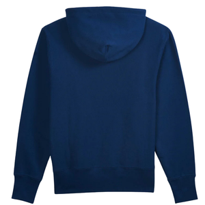 New <b>Men's</b> <b>Navy</b> Blue Hooded Sweatshirt Regular Fit Cotton <b>Fleece</b> Casual Autumn Wear Pocket Design Knitted Plain Dyed - Product Image 2