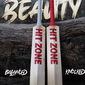 Bate de Críquet HIT ZONE de Madera de Sauce Inglés, Grado Premium, Ligero, Hoja Resistente, Equilibrio Perfecto, Rendimiento Profesional para Partidos - Product Image 1