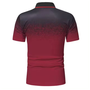 เสื้อโปโลพิมพ์ลายดอกไม้แบบกำหนดเองสำหรับผู้ชาย ไซส์ใหญ่ ผ้าฝ้าย 100% เสื้อกอล์ฟ โลโก้ แขนสั้น-ฤดูร้อน เสื้อโปโลผู้ชายขายส่ง - Product Image 6