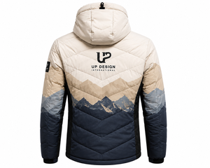 Chaqueta de Esquí Impermeable con Capucha para Hombre, Chaqueta de Nieve Acolchada para Invierno y Senderismo al Aire Libre, Fabricante OEM ODM - Product Image 4