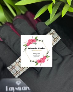 Montre automatique mécanique ETA en acier inoxydable, unisexe, de luxe, la plus vendue, avec un design tendance et sertie de moissanite de clarté VVS - Product Image 2