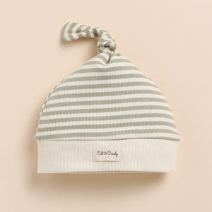 Dewkist ผ้ากันเปื้อนลายทางสำหรับเด็กทารกหมวกไม้ไผ่ออร์แกนิคคุณภาพสูง - Product Image 1