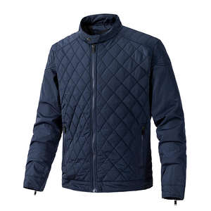 Blouson en jean décontracté de luxe pour homme 2025 avec col montant, coupe ajustée, réversible, en coton, grande taille, avec logo frontal pour l'hiver - Product Image 3