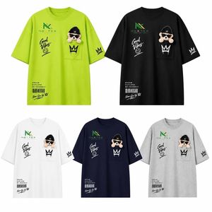Custom Mens <b>Pocket</b> Teddy Print Oversized <b>T</b> <b>Shirt</b> Summer Casual Hip Hop Streetwear Tee Breathable Cotton Graphic Clothing - Product Image 6