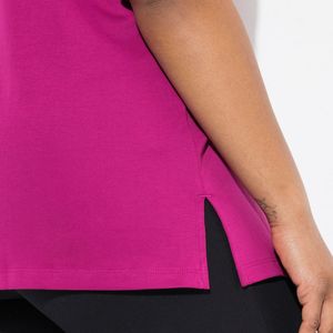 Camiseta Extra Grande Personalizada 100% Algodón para Mujer, Camiseta Lisa de Talla Grande, Venta al por Mayor, Impresión de Logotipo OEM ODM - Product Image 2