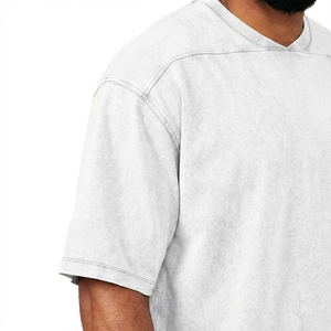 Camiseta Holgada con Diseño de Logotipo Personalizado, Lavado Ácido, Material de Alta Calidad, Precio Económico, Camiseta Oversize de Algodón con Lavado Ácido - Product Image 2