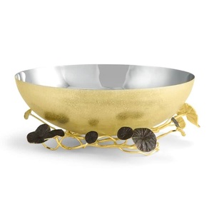 Bol de service en métal haut de gamme avec support pour la cuisine, la décoration intérieure, les hôtels, les restaurants et la présentation de table - Product Image 2