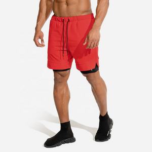 Stylish Outdoor Wear Men's Shorts Fashionable Style Casual Wear Sports Gym Running Wear Double <b>Layer</b> Drawstring Shorts - Product Image 5