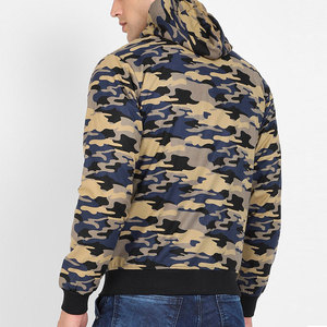 Vêtements pour hommes sur mesure fabriqués par des fabricants, logo camouflage imprimé, fermeture éclair, respirants, sweats à capuche pour hommes fabriqués au Pakistan pour la vente en ligne - Product Image 2