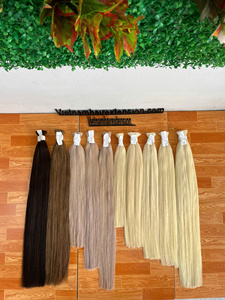 Bonlde Cabello Humano Virgen Remy Vietnamita Ondulado Natural 200g 8"-32" de Longitud Extensiones de Cabello a Granel Súper Doblemente Tramado - Product Image 1