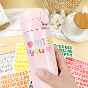 Custom Printing Waterproof <b>Vinyl</b> UV Printed Decorative <b>Stickers</b> Die Cut <b>Letter</b> <b>Stickers</b> Adhesive Pvc Label <b>Sticker</b> - Product Image 5