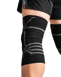 Genouillère tricotée de protection et de soutien respirante à enfiler unisexe adulte pour le basketball toutes saisons - Product Image 5