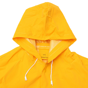 Impermeable con Capucha Amarillo Brillante, Manga Larga con Bolsillos, Unisex, Ropa de Exterior para Adultos - Product Image 5