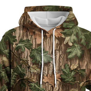 Sweat à capuche camouflage jungle haute performance, design épuré, coupe oversize, pour hommes et femmes, style moderne - Product Image 3